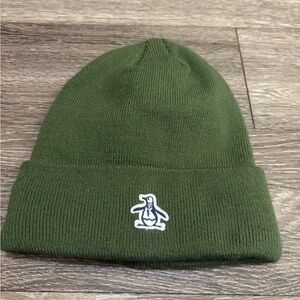 Original Penguin Green Cuffed Beanie